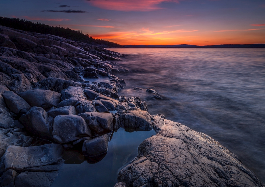 Sunset over Härnön