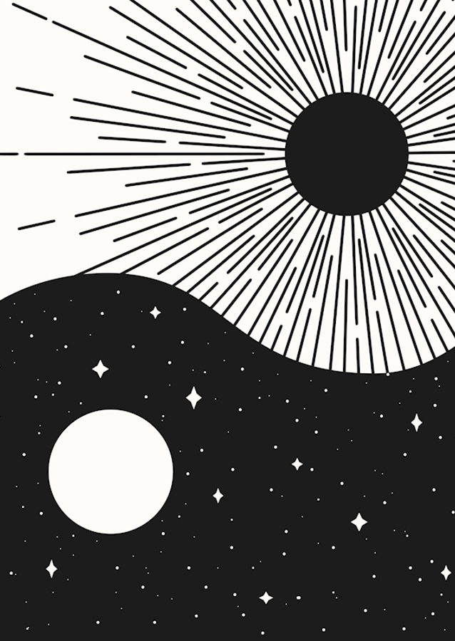 Yin Yang Black - Nap & Hold