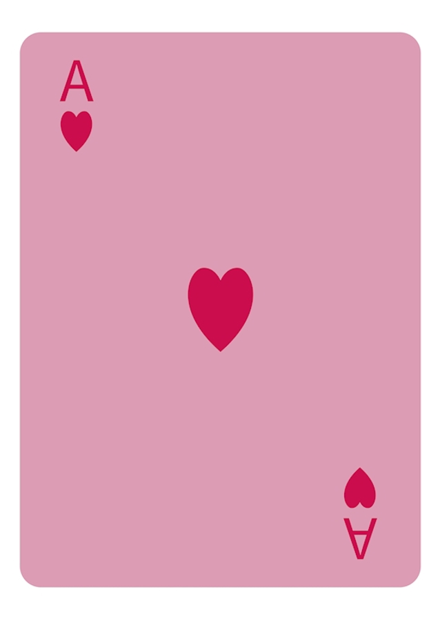 Plakát srdcové eso