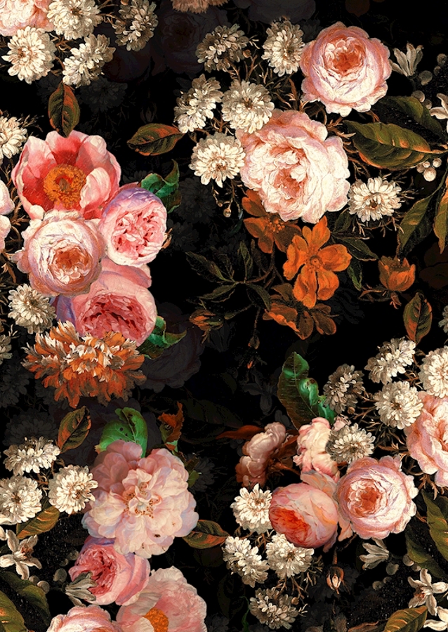 Vintage Rose Night Garden