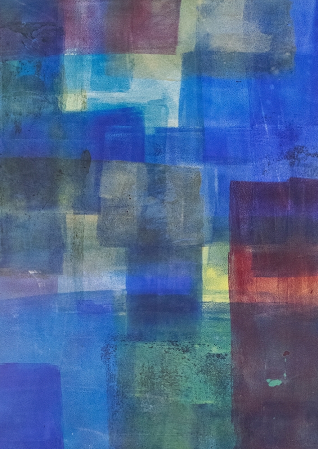 Jeux de couleurs de rectangles bleus