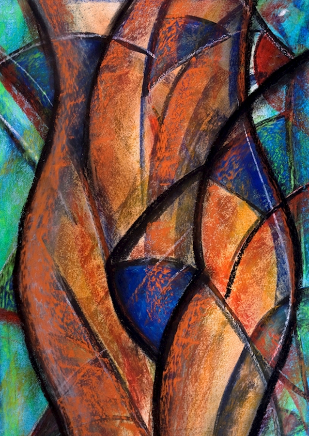 Abstrakter Frauenakt  