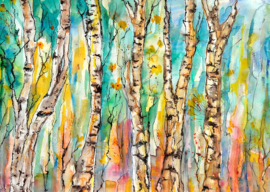 in the birch forest