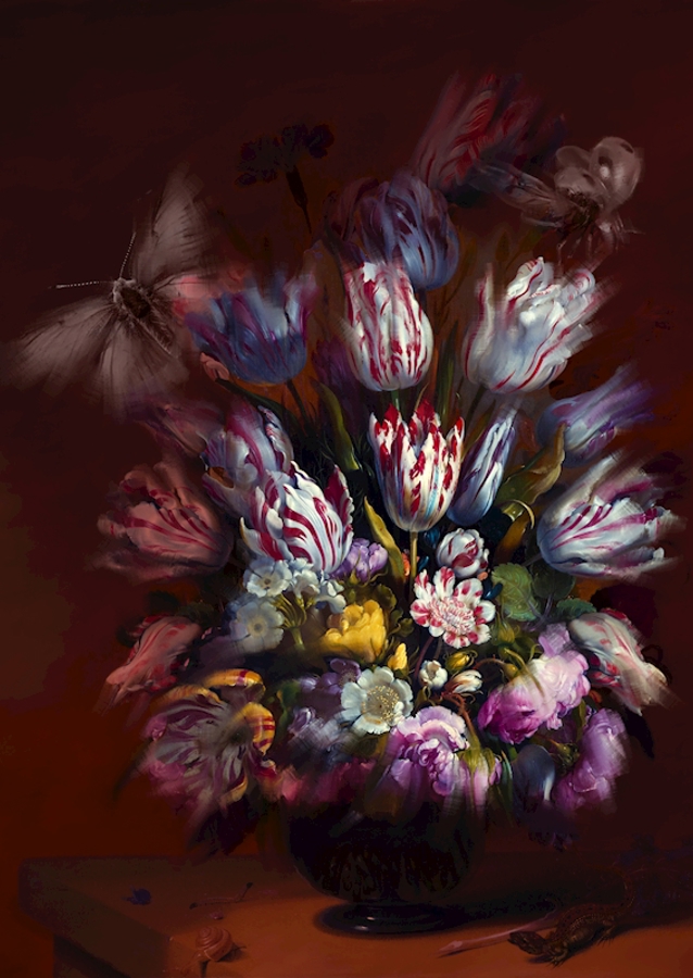 Zátiší s květinami