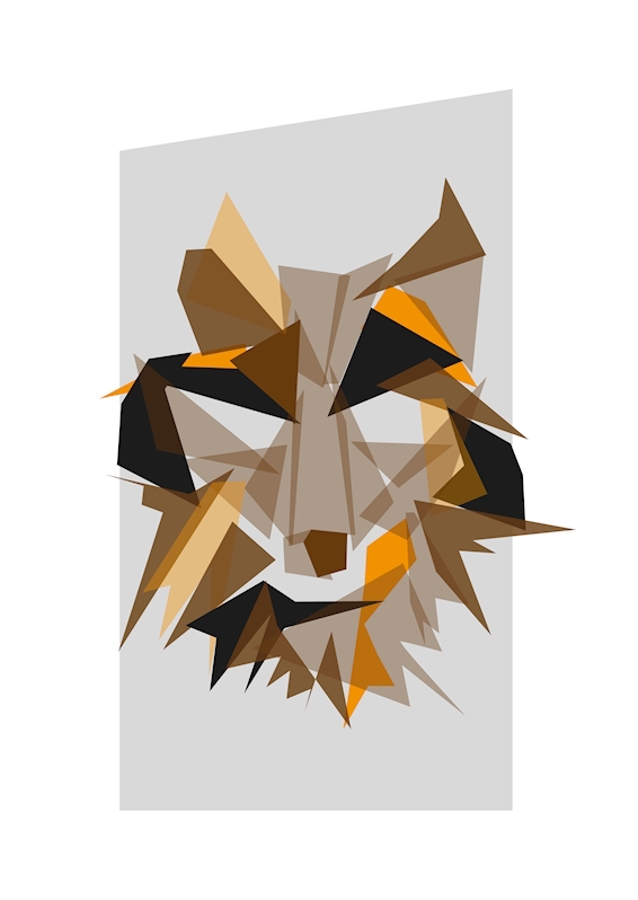 The fox is trotting across the