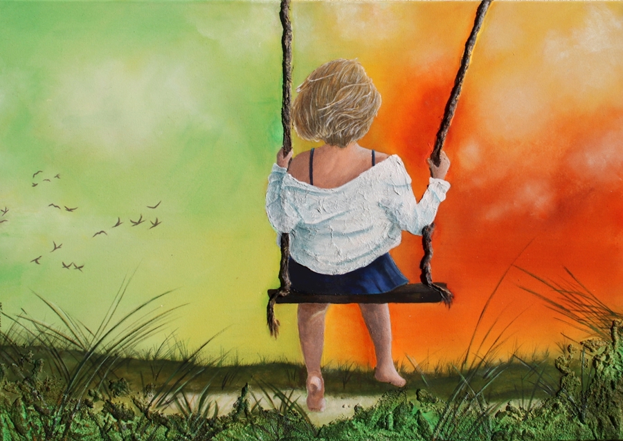 Ragazza sull'altalena