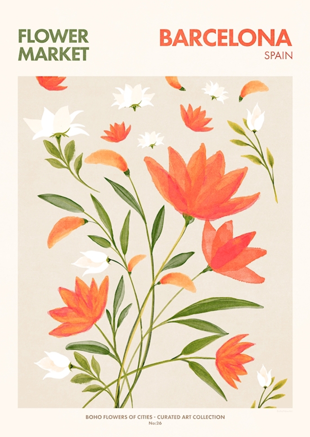 Blomstermarked Barcelona