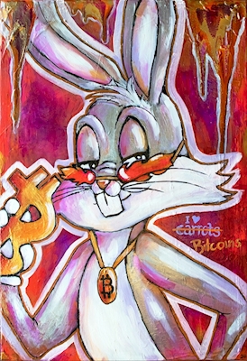 Poster: Bitcoin Konijntje