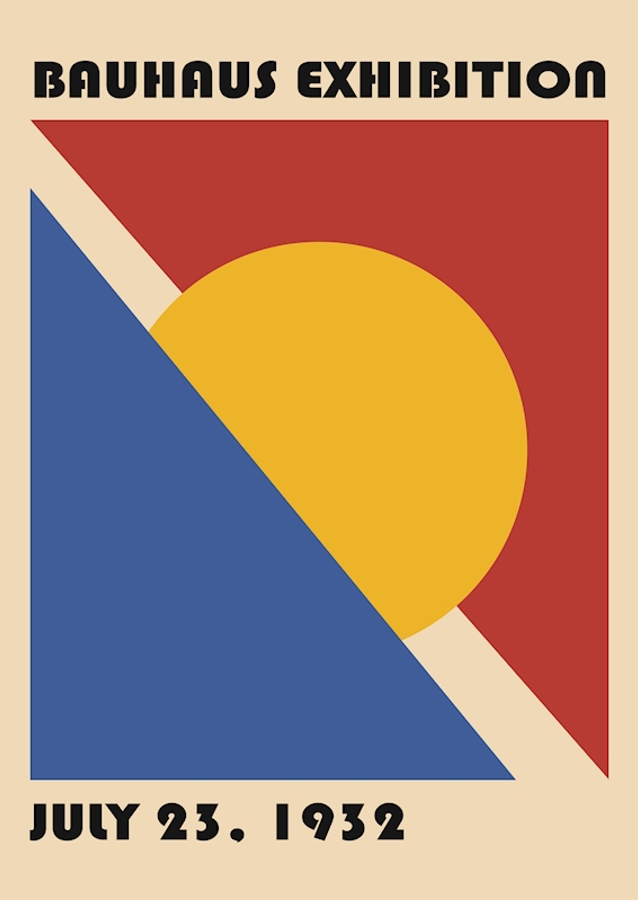 Locandina della mostra Bauhaus