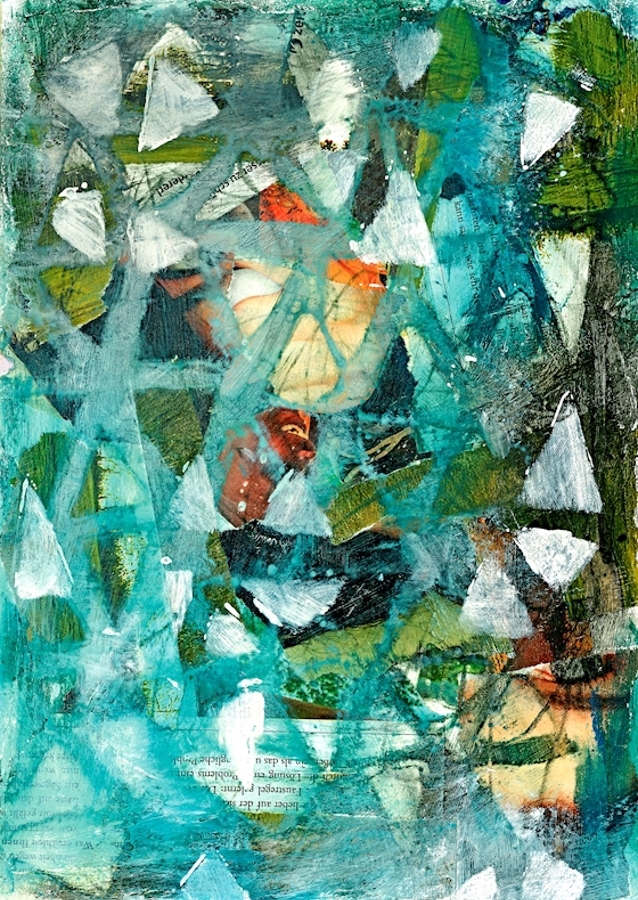 Collage akryl organisk 