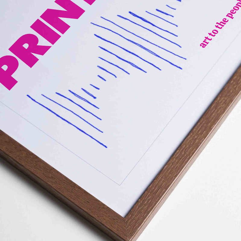 • Swedish wooden frames • Thin profile that emphasizes the art