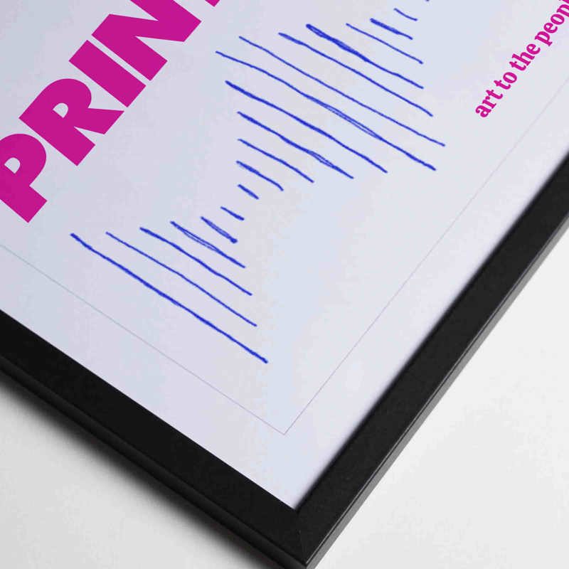 • Swedish wooden frames • Thin profile that emphasizes the art