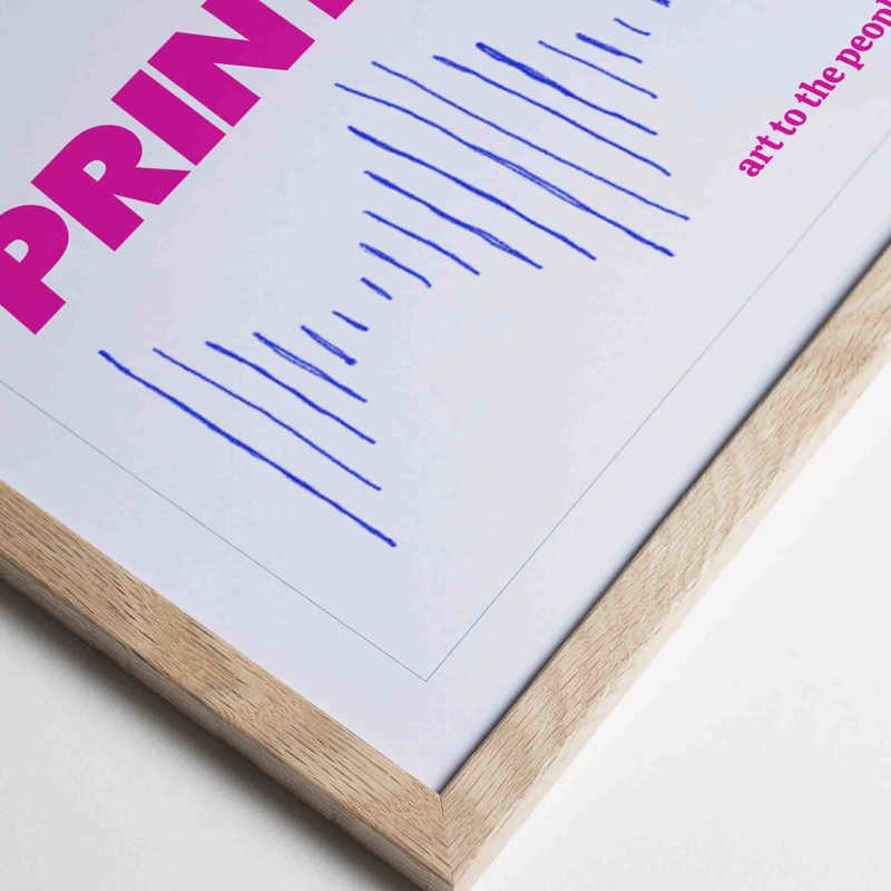 • Swedish wooden frames • Thin profile that emphasizes the art